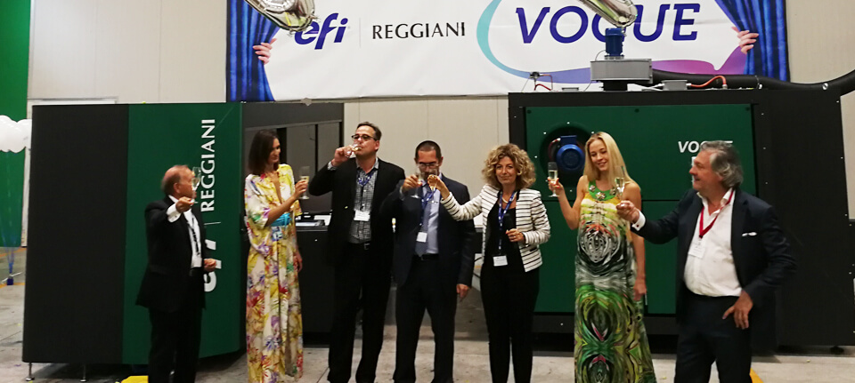 la nuova stampante tessile digitale di EFI Reggiani: ReNOIR VOGUE