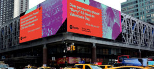 Immagine della campagna Spotify realizzata a New York