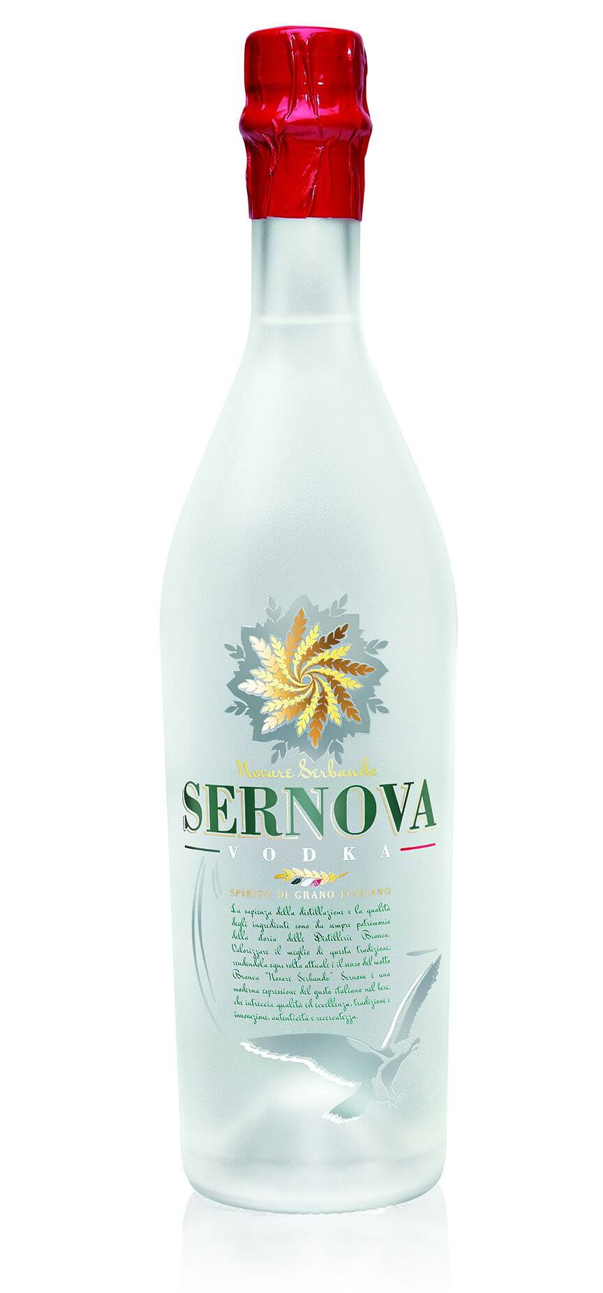 La bottiglia della vodka Sernova vincitrice di un oro ai FESPA Awards 2016