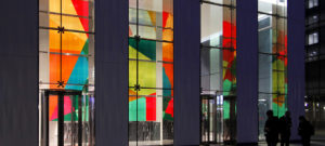 La decorazione del palazzo Tour ERDF a La Defense, Parigi.