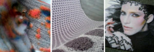 Alcuni esempi di applicazioni: stampa su pelliccia, moquette e cocco. I colori sono brillanti e penetrano lungo tutta la fibra; è possibile stampare immagini fotografiche anche sulle superfici più irregolari.