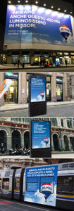 Tra maxi-affissioni e impianti sui mezzi pubblici e nei luoghi di transito, la campagna RE/MAX conquista il territorio a Milano e Torino con lo stile tipico degli agenti immobiliari.