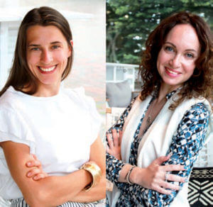 Anna Orlenok ed Elena Zacharova, entrambe interior designer con specializzazione nella progettazione illuminotecnica la prima, e nella decorazione la seconda. Insieme hanno fondato, nel 2018, lo studio OZ Interiors, a Milano.