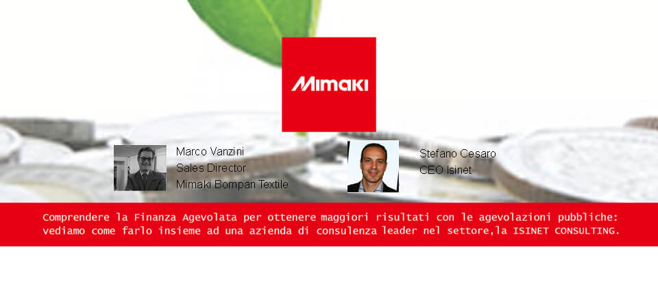 Ripartire con gli strumenti della finanza agevolata: un webinar Mimaki spiega come